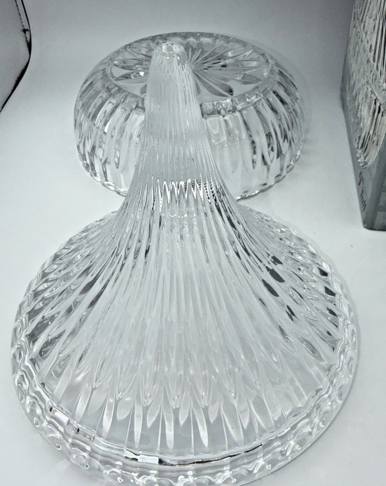 LARGE 9″ Hershey’s Kiss Crystal Covered Candy Dish Godinger Kisses Box HTF