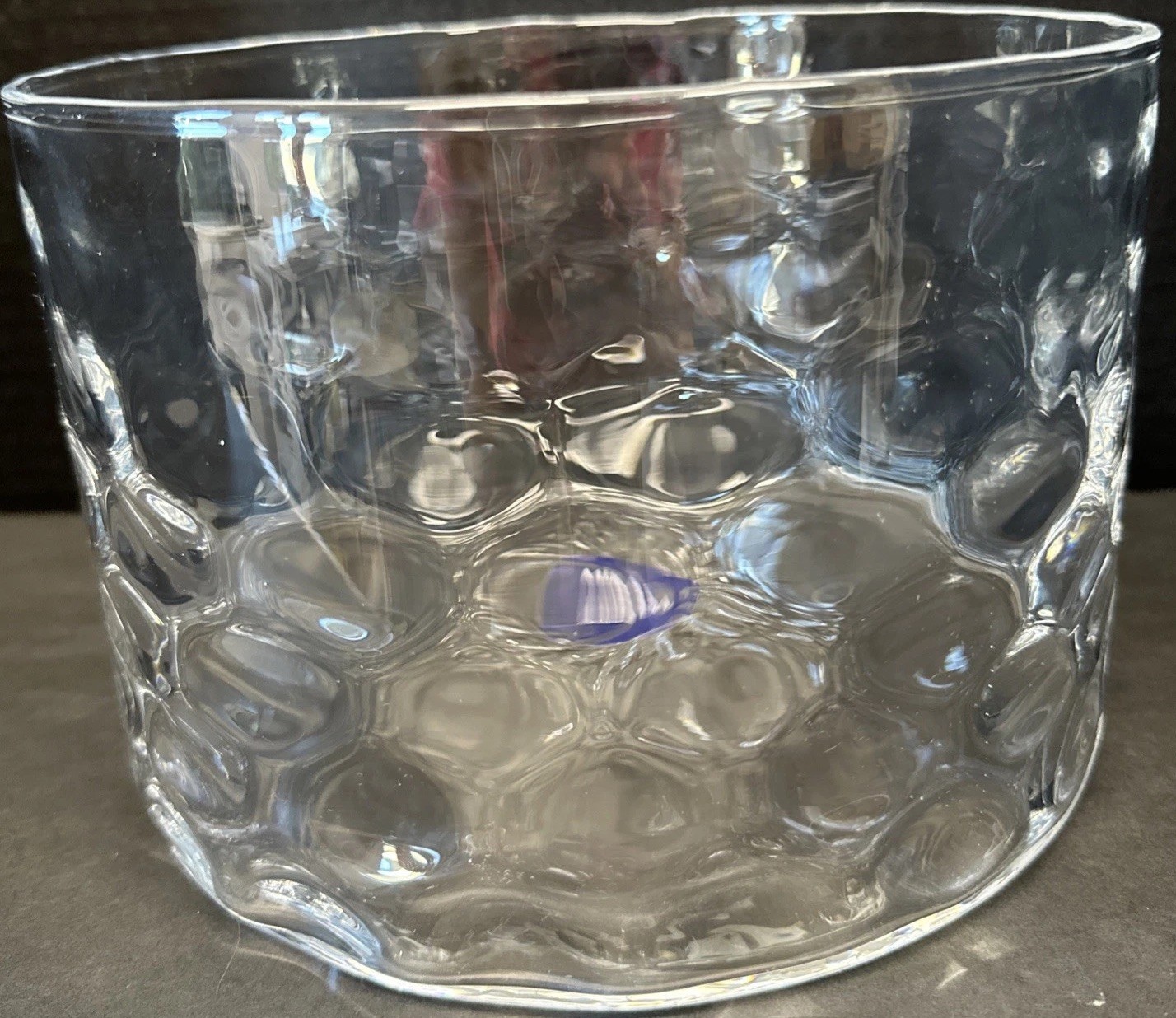 Mikasa Crystal Serving Bowl Pebblestone MCM Elegant Dining Serve Ware