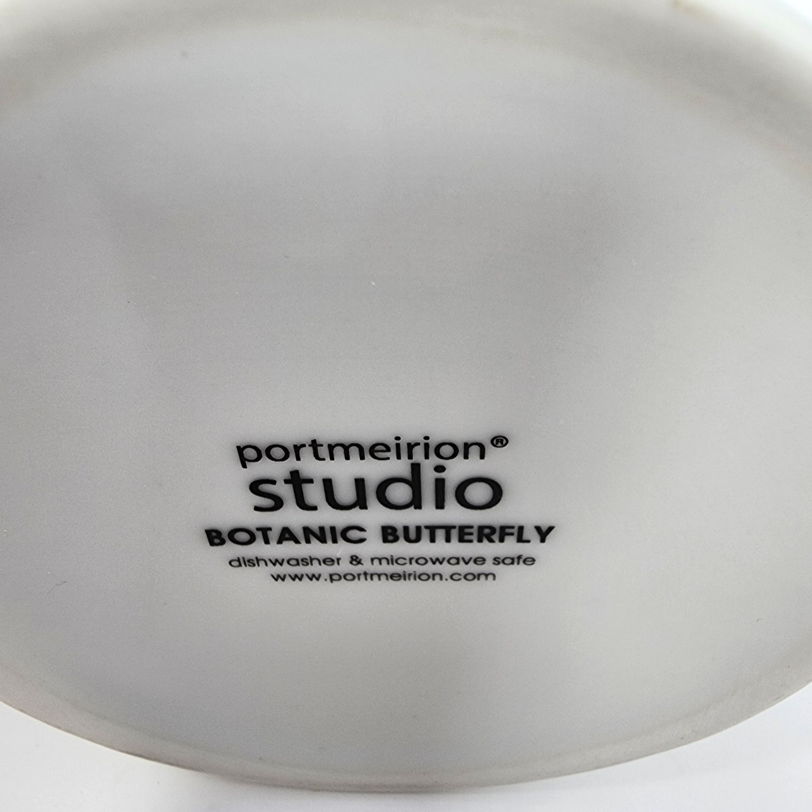 Portmeirion Studio Botanic Garden Butterflies Ceramic Creamer 9 Oz Discontinued