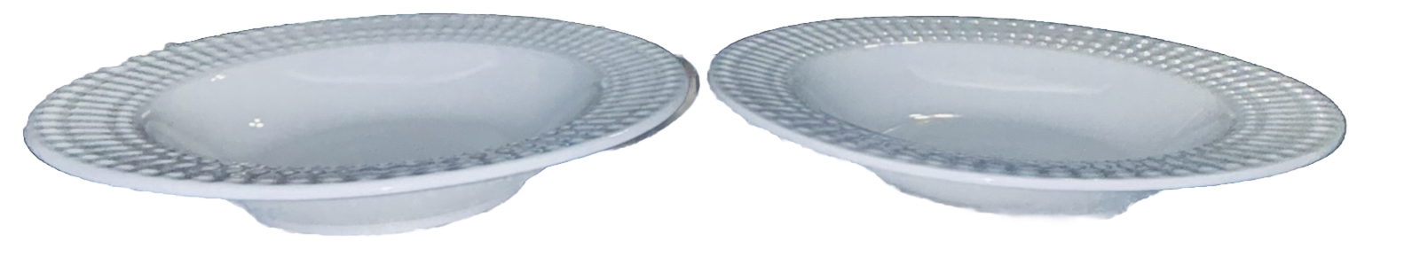 CLASSIC MIKASA CASSANDRA GOURMET BASICS White Grannycore Coupe Bowl Set Of 2