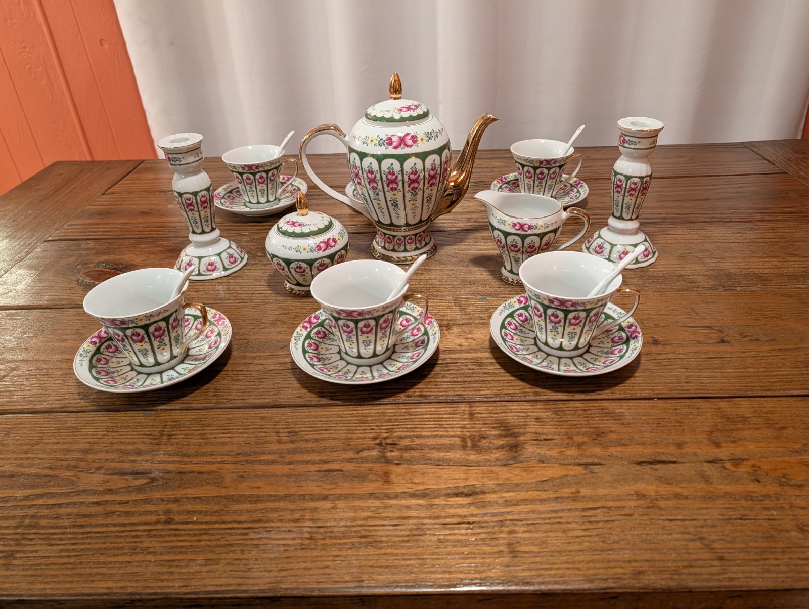 Vintage Sorelle Fine Porcelain Floral 22pc Tea Set