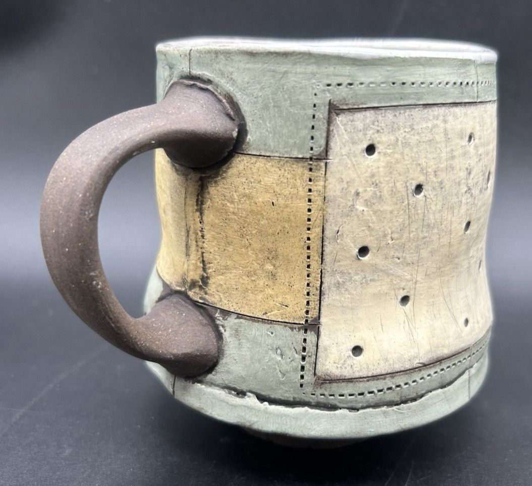Mark Arnold 2017 Portfolio Art Pottery Organic Free Form Ceramic Mug
