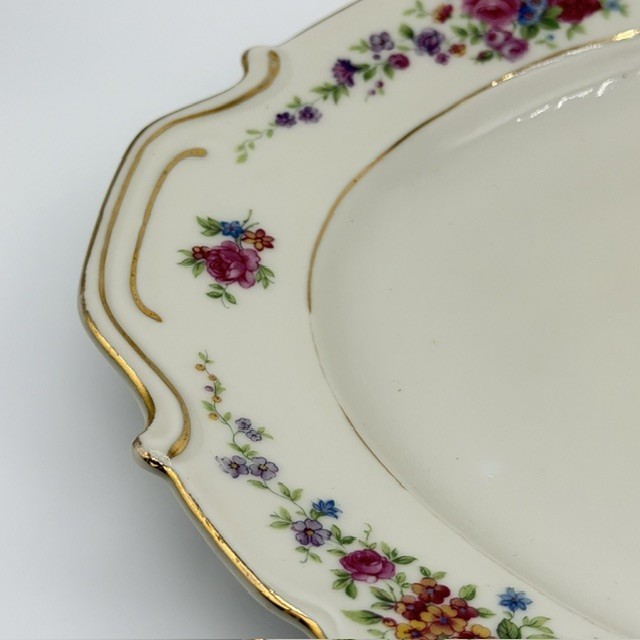 Victoria China Czechoslovakia Oval Serving Platters VIT205 Vintage Set Of 2