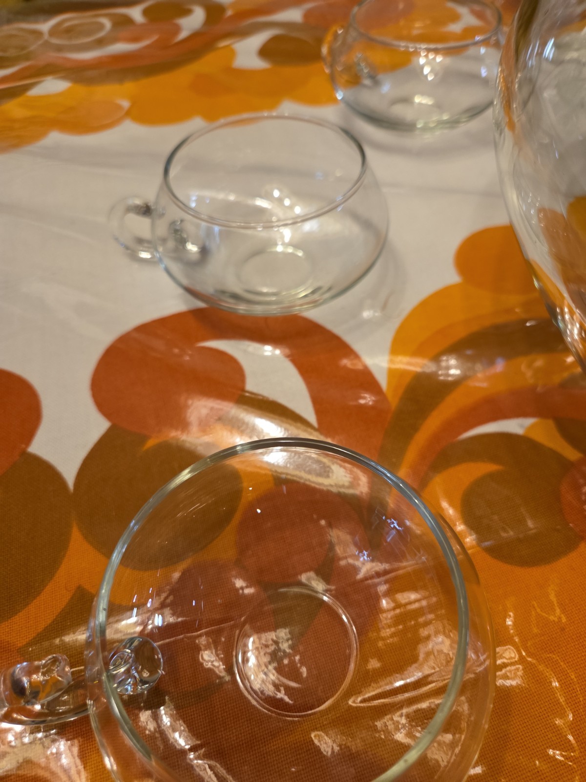 3CHIPS* 14 Piece Hand Blown Crystal Moderno Riekes Crisa Punch Bowl Set w/Ladle