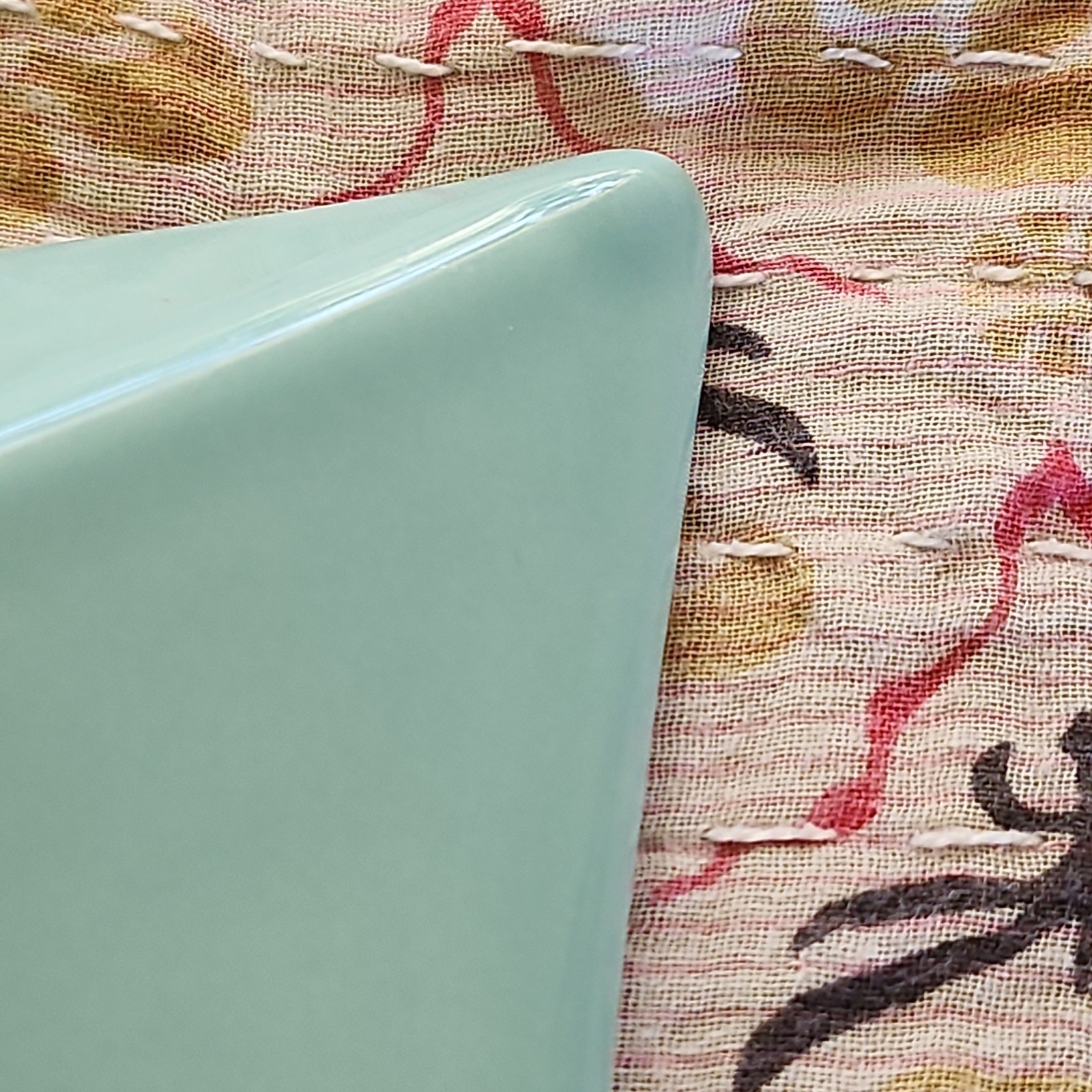 PP Home Portugal Aqua Rectangular Serving Platter Tray 15.5″ Modern Ceramic