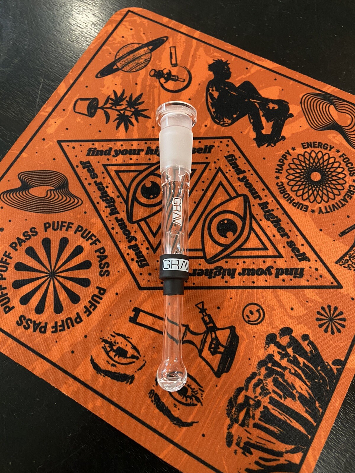 GRAV Labs 14mm Adjustable Downstem Slide w/ Silicone Grommet *SHIPS ASAP*