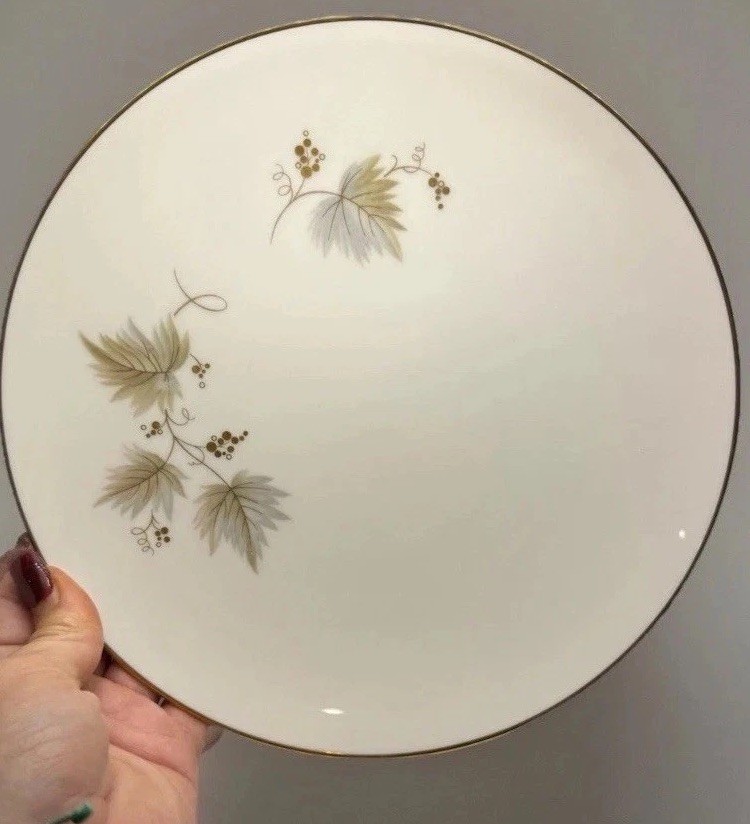 Vintage Noritake 1963 China Fantasia Salad Plates Fall Gold Trimmed Plates Set 4