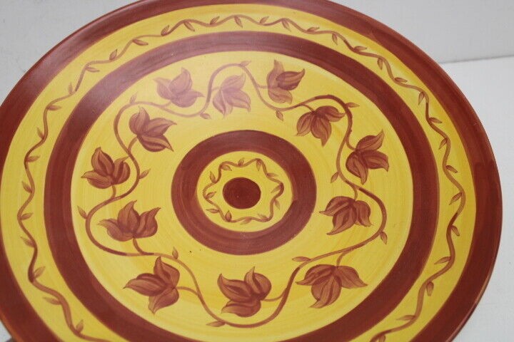 Pastis & Co France Hand Painted French Large Round Platter 15 inch