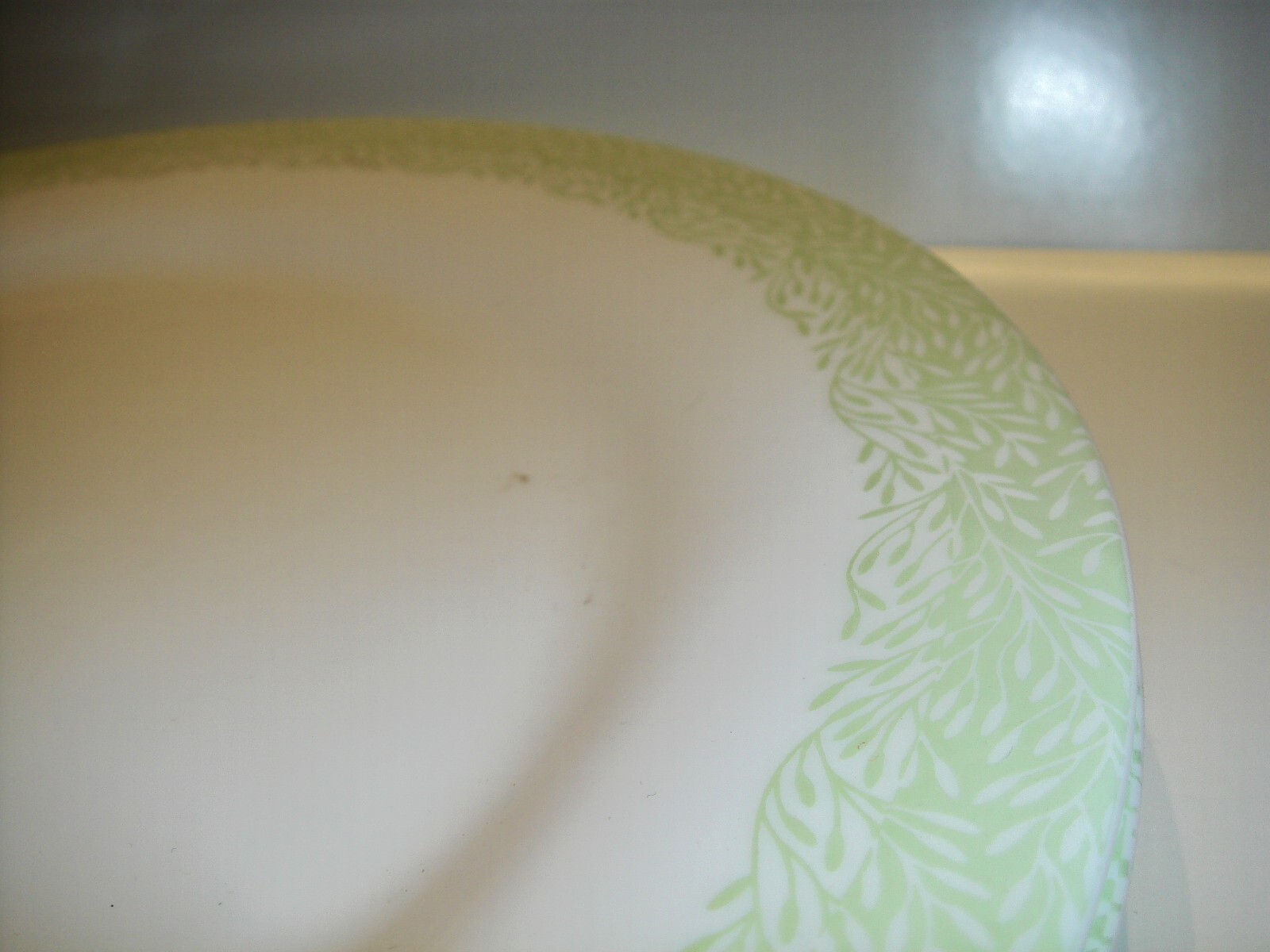 Vintage 4 Martha Stewart Everyday Green Leaves Plates Set France Dish Lot