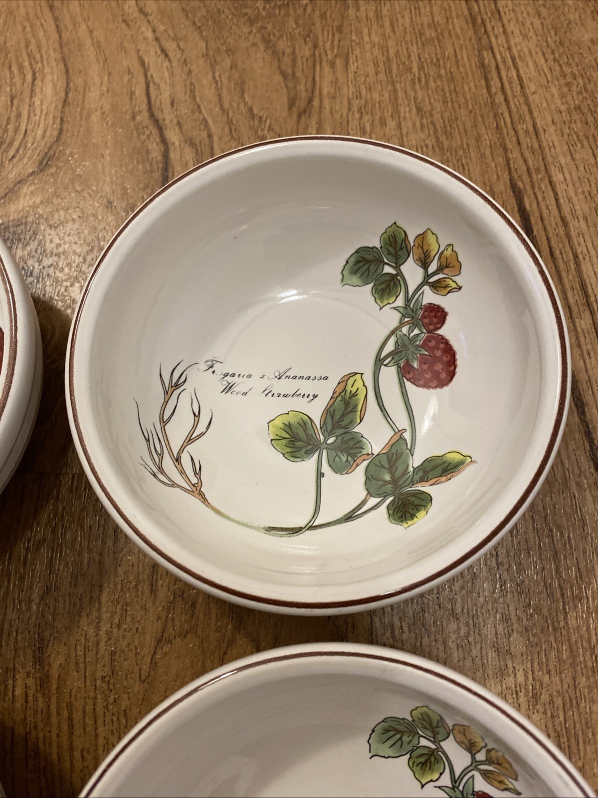 Jepcor International Botanical Garden Set O 4 Dessert/Berry Bowls Made In Korea
