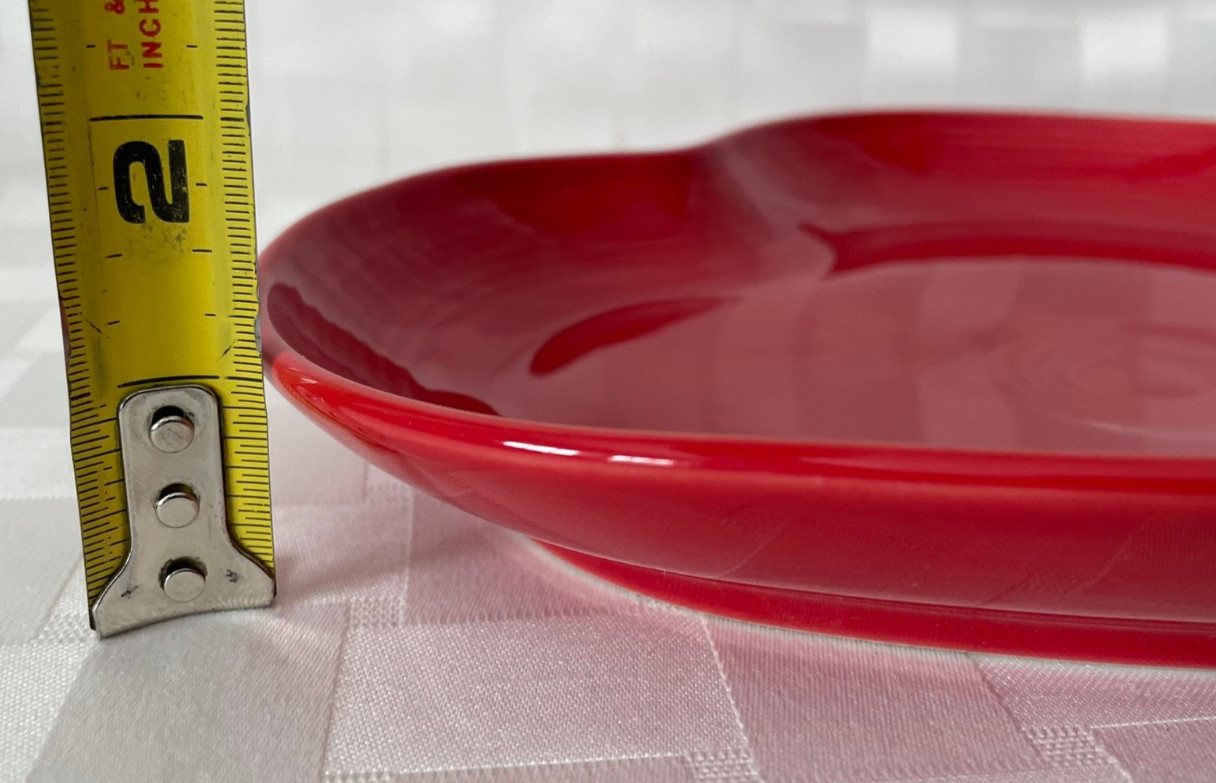 Fiesta 9″ Heart Shaped Plate 1st & 2nd Retired – CHOOSE COLOR – Valentine’s Day