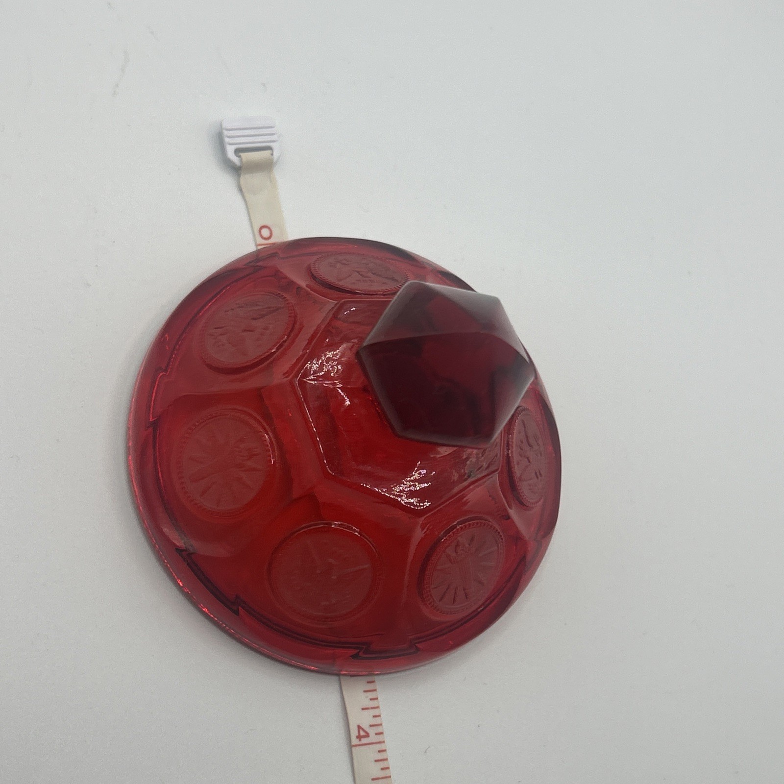 Fostoria Ruby Red Coin Candy Dish Original Replacement Lid