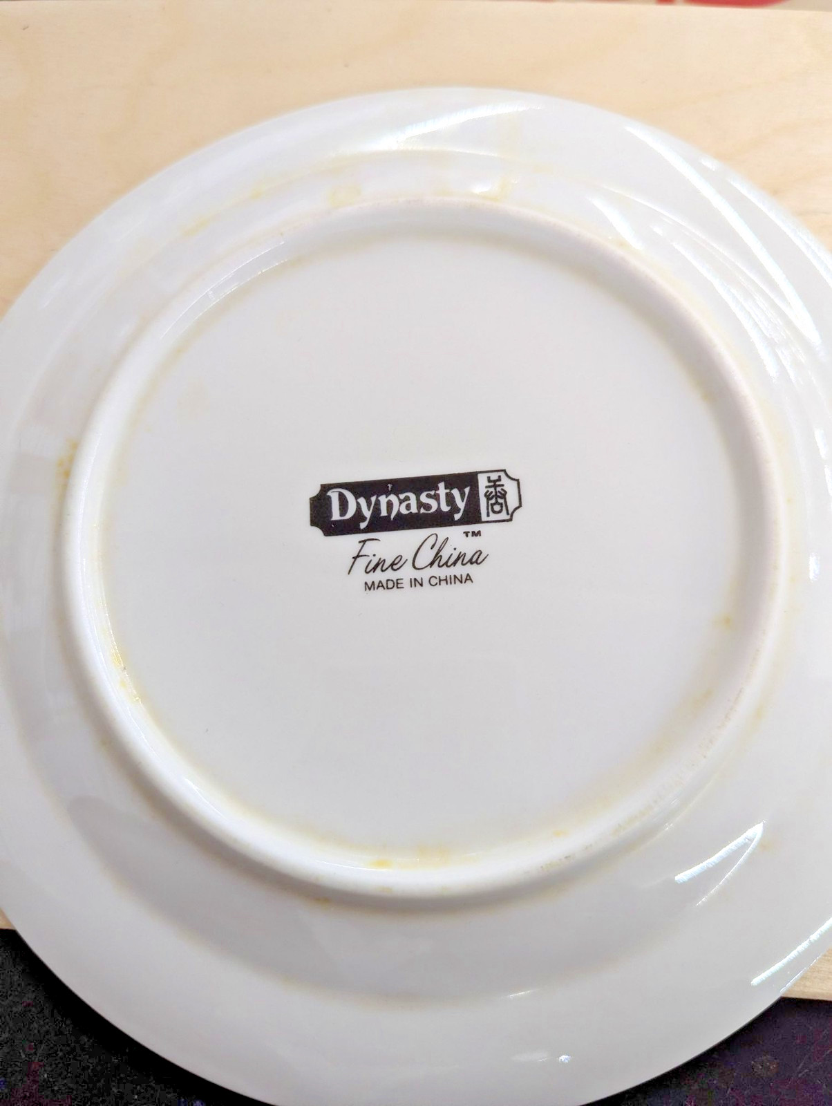Dynasty Fine China Floral Pattern Plates 7.5 Inches White & Pastel Color