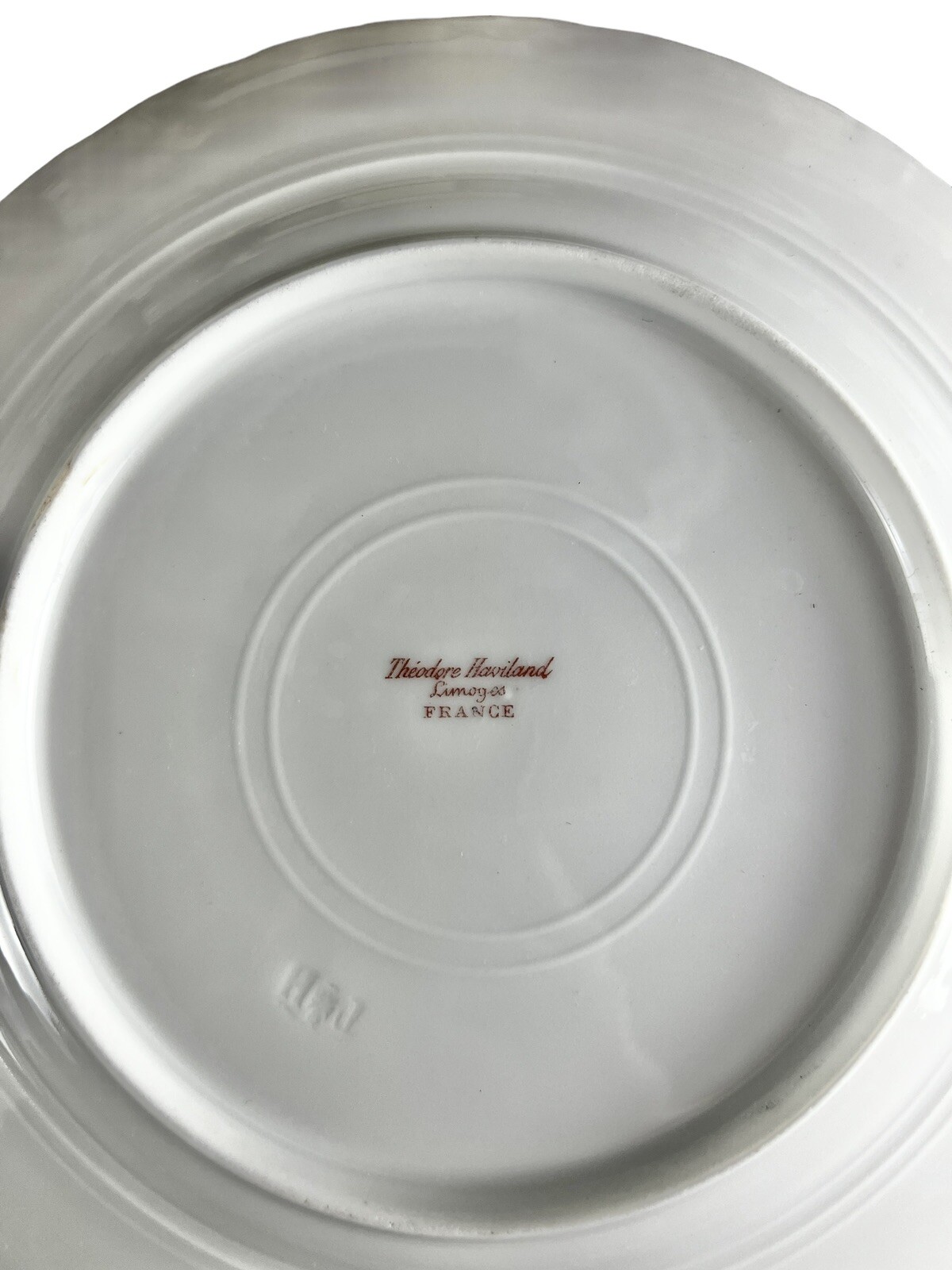 Antique Theodore Haviland Limoges Wall Plates Schleiger Wild Roses READ Set Of 2