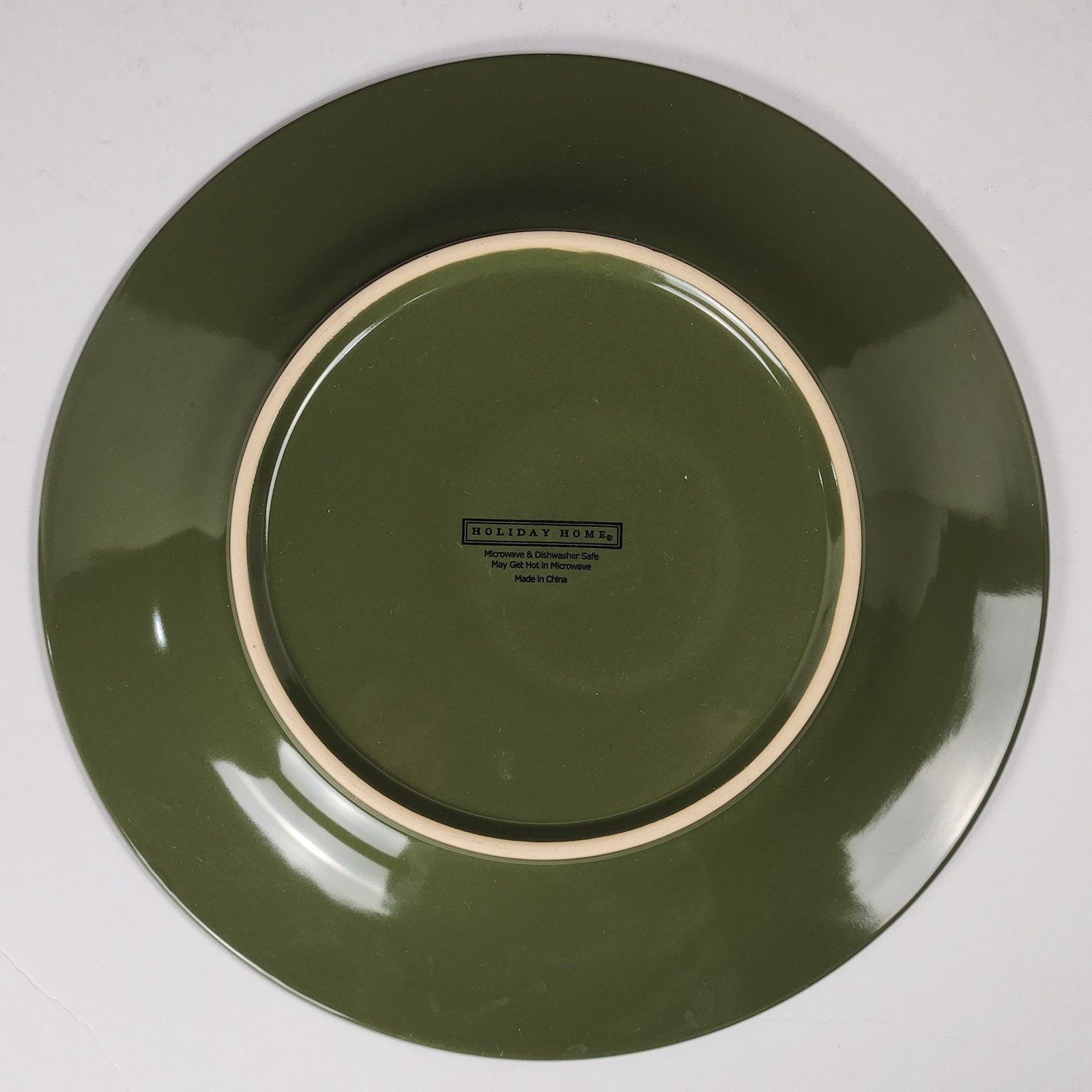 Holiday Home Sage Green w/Maple Leaves – 11″ Dinner Plate