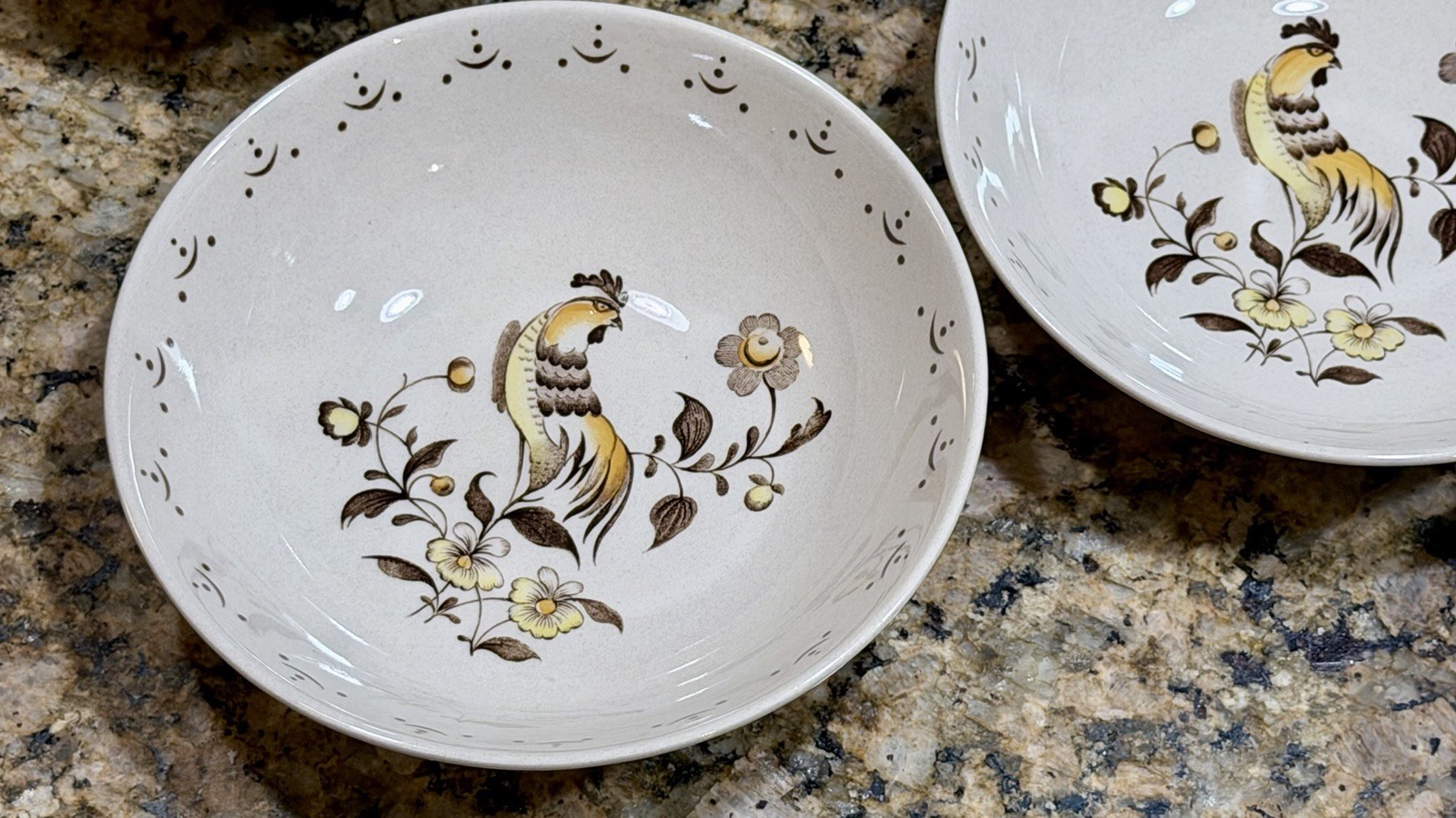 Vintage Johnson Bros Sun Up 15pc Dinner Set Staffordshire Old Granite England EC