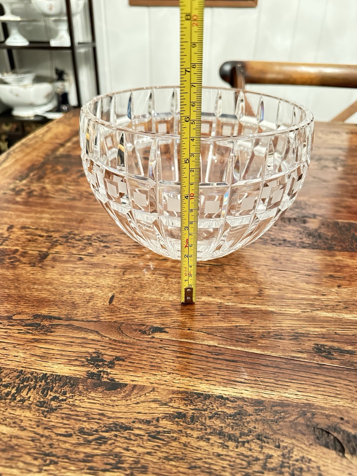 Vintage Marquis Waterford Crystal Quadrata Large Bowl (7.5” Diameter)
