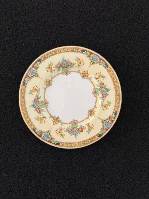 Antique Minton Eloise Orange Porcelain 9-piece Place Setting