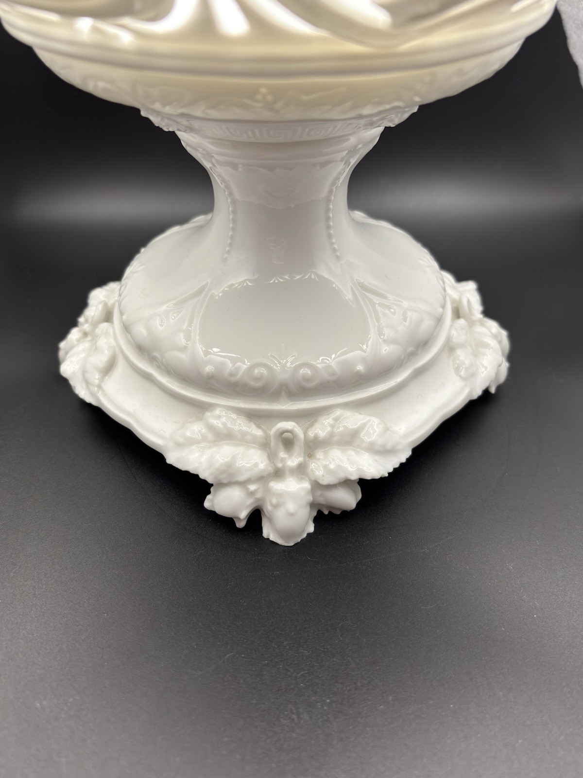 Jean Pouyat Limoges JPL Porcelain Centerpiece Bowl Compote 9.5″