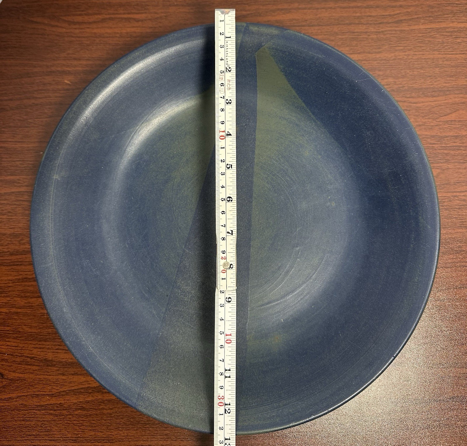 Vintage Iron Mountain Stoneware Nancy Lamb Patterson Roan Chop Plate Platter 13”