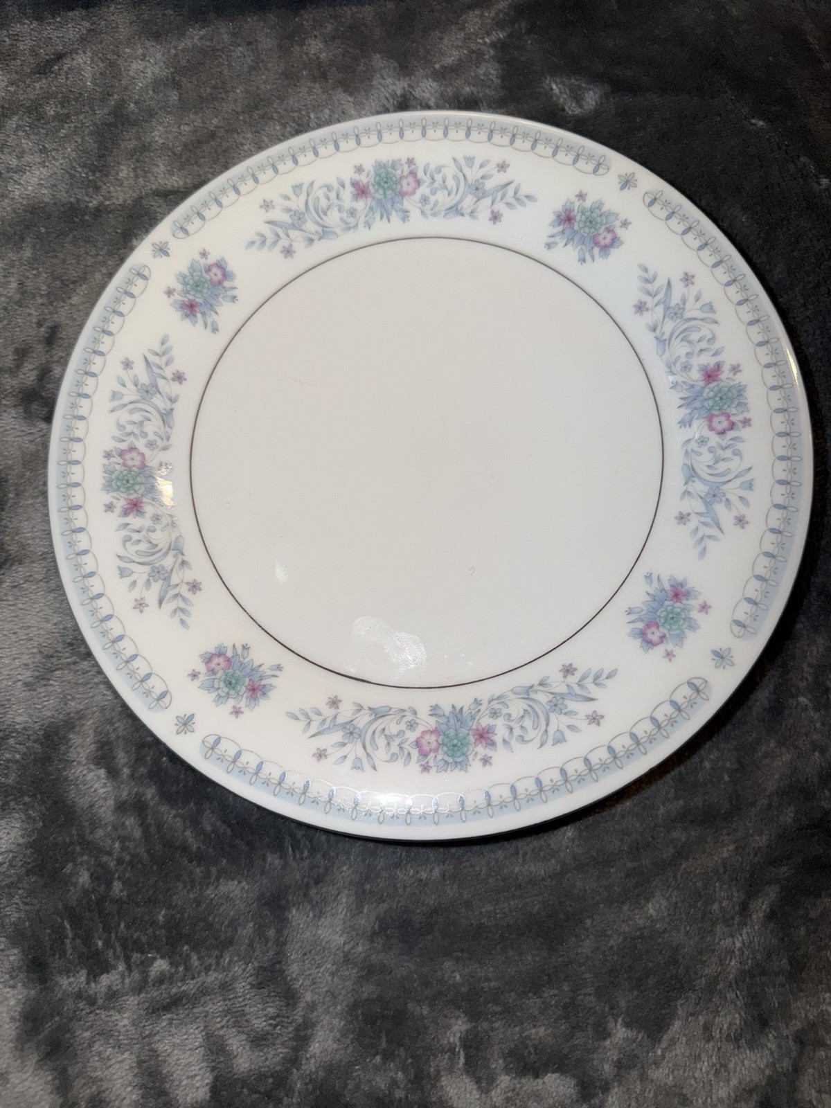 Crown Ming China, Harmony Salad Plates, Blue Floral