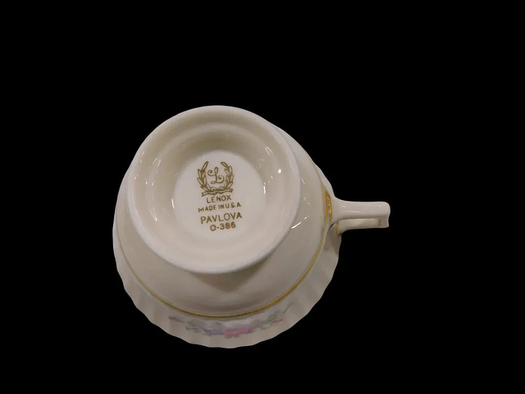 Lenox “Pavlova” Coffee Pot, Tea Pot, creamer, sugar and cups