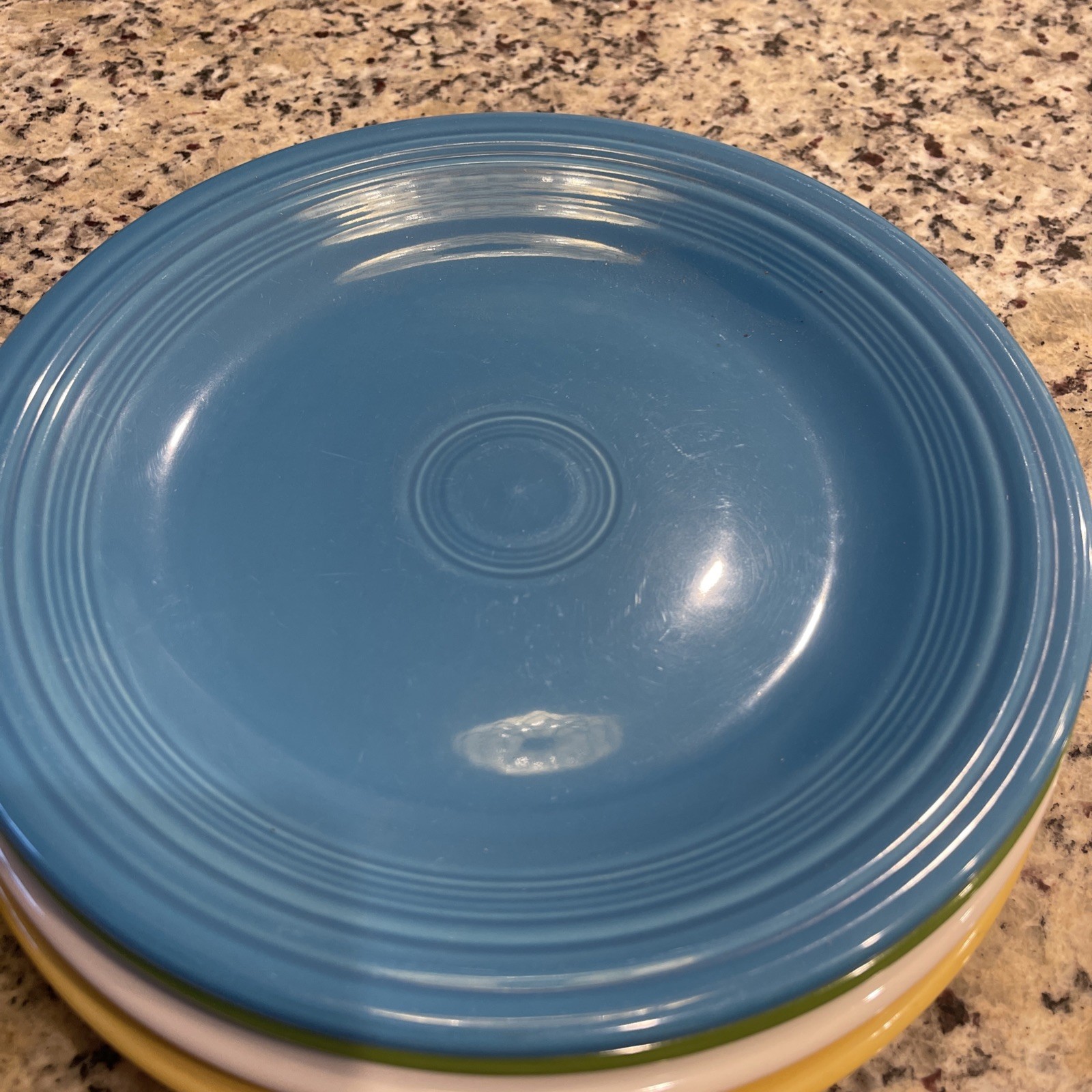 (8) Classic Fiesta Ware 10.5″ Mixed Colors Dinner Plates USA