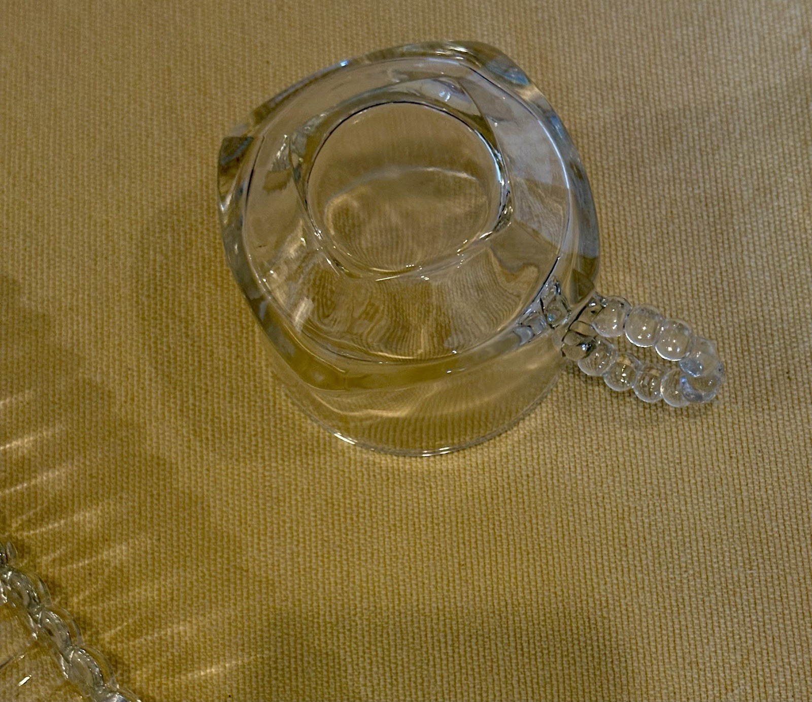 Vintage Glass Sip And Smoke Luncheon Snack Tray Nostalgia Home Decor