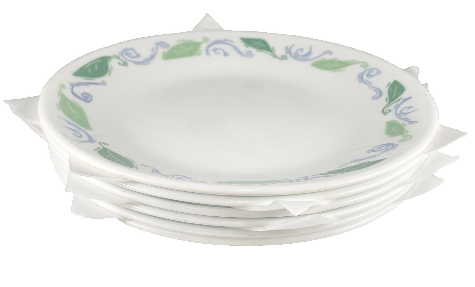 6x Corelle Spearmint 6 3/4″ Bread Plates Salad Desert Saucer Set Garden