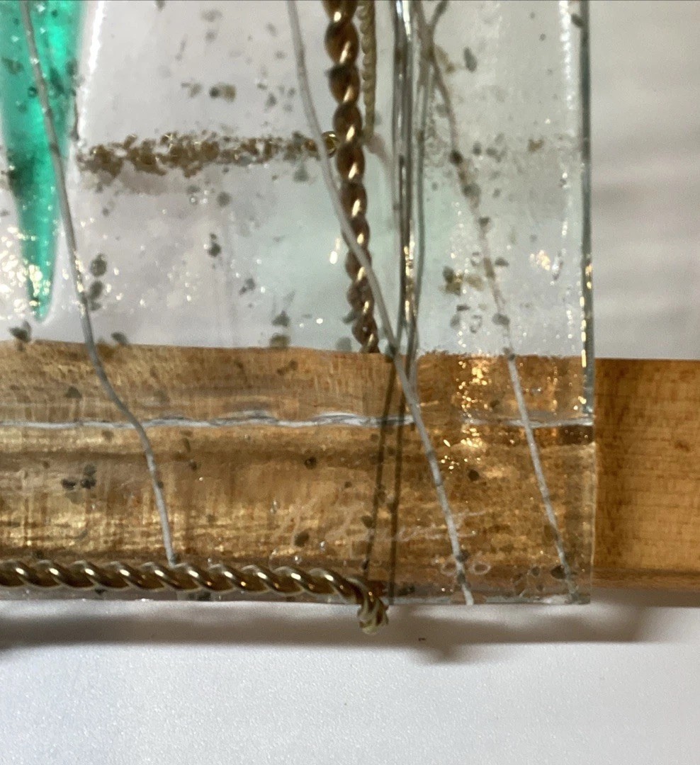 Fused Art Glass Tray Signed By Artist K Lewit ‘06