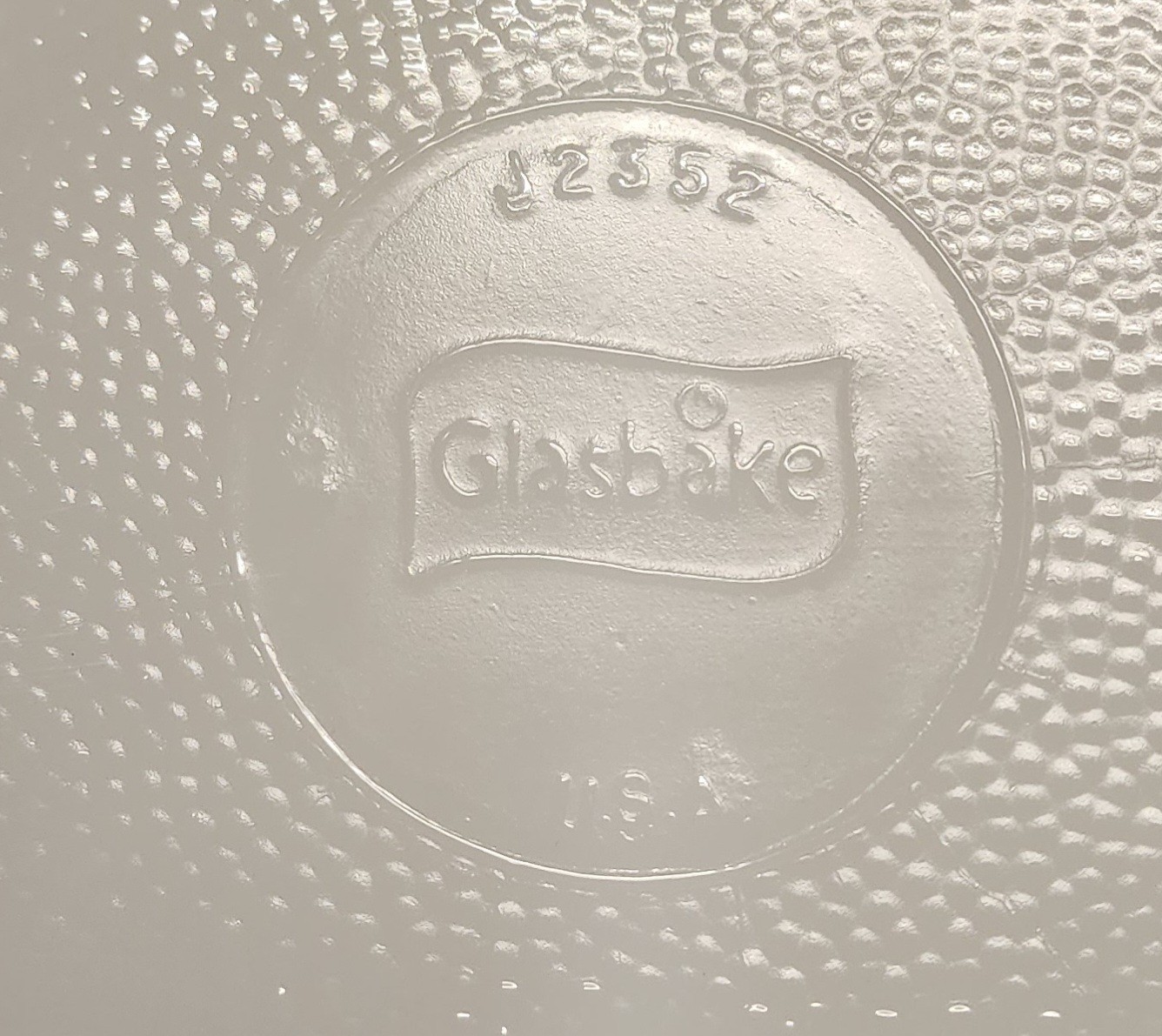 Glasbake J2352 Serving Dish Divided Oval Green Daisy Baking Vintage Milk Glass