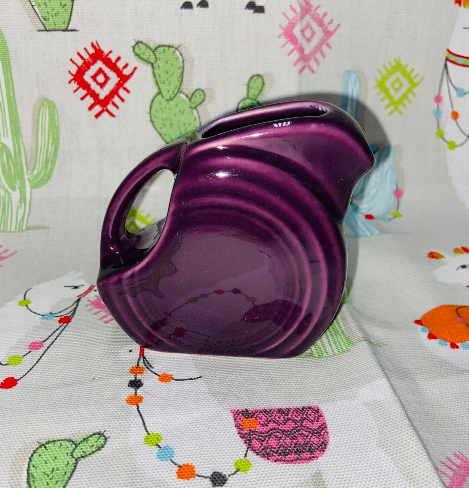 FIESTAWARE MINI DISK PITCHER creamer Mulberry purple NEW FIESTA 5 OZ. new disc