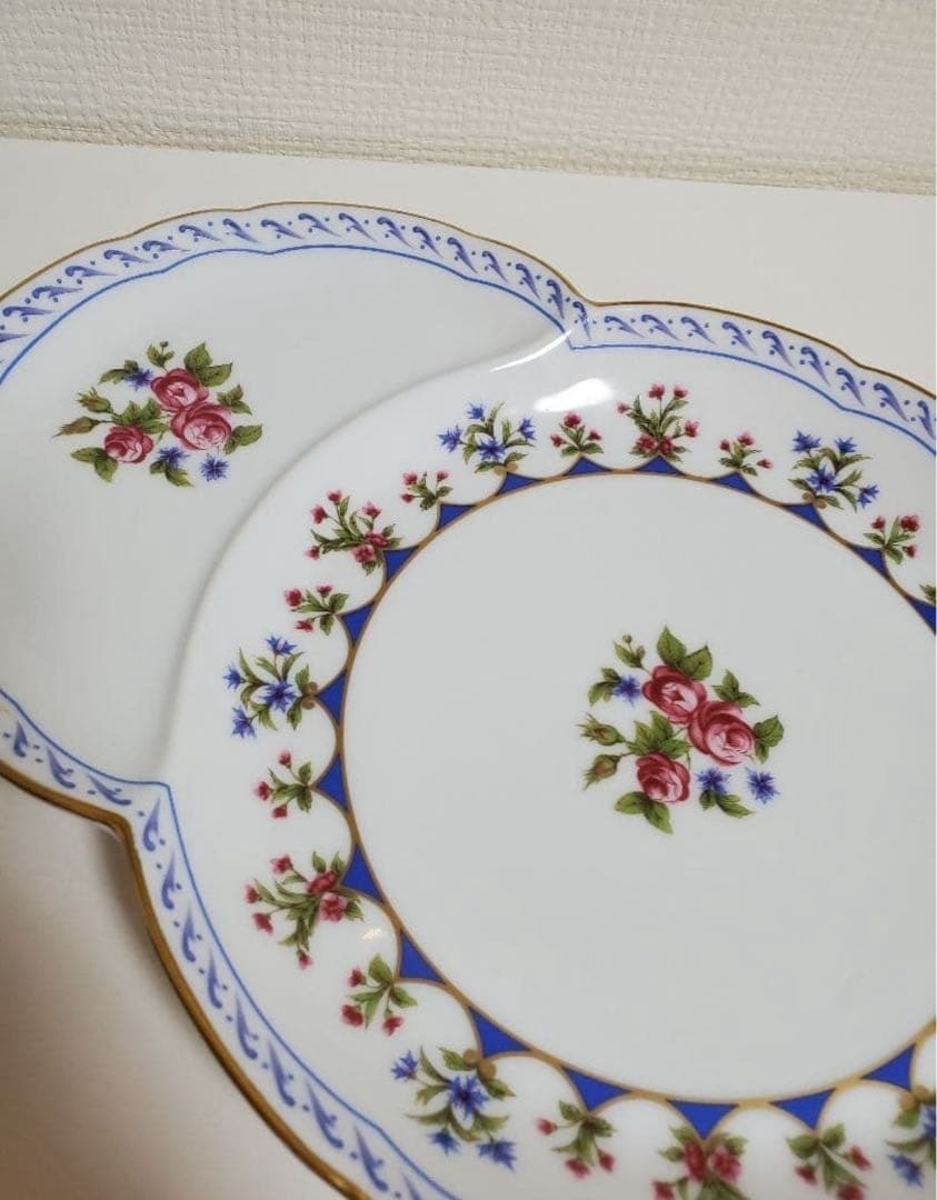 BERNARDAUD Limoges Chateaubriand Bleu Plate 28x21cm