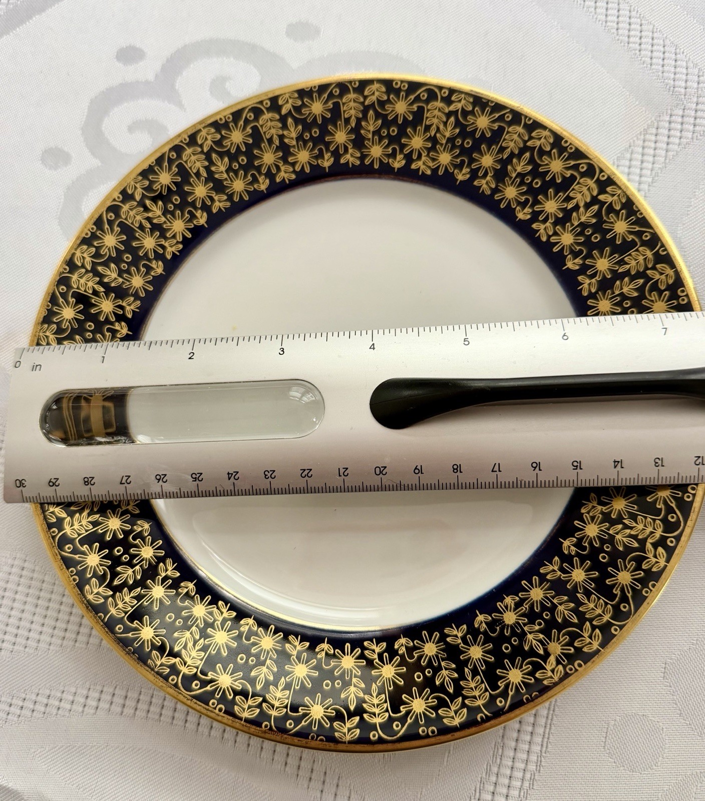 Vintage Echt Weimar Kobalt & Gold Harmonie Pattern Coffee/Tea Set #7243 total 35