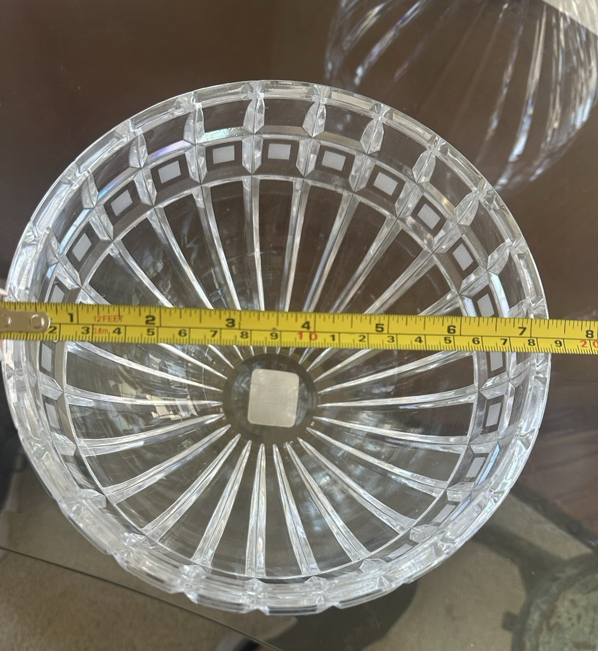 VTG Marquis by Waterford Quadrata Crystal Bowls Signed 3pc Centerpiece Poland