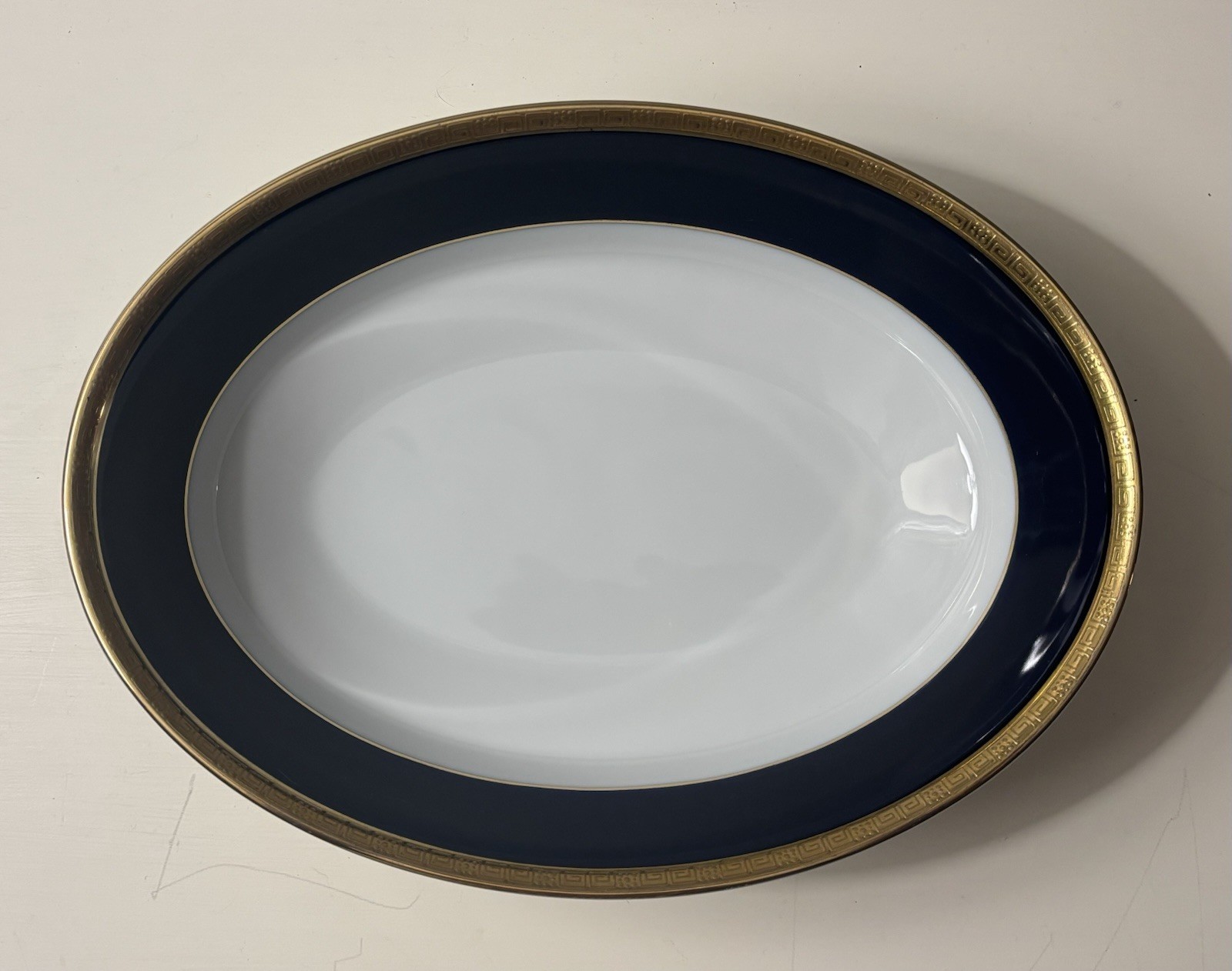 Noritake Valhalla 9 In. Vegetable Bowl Blue w/ Gold Trim – Excellent Condition!✨