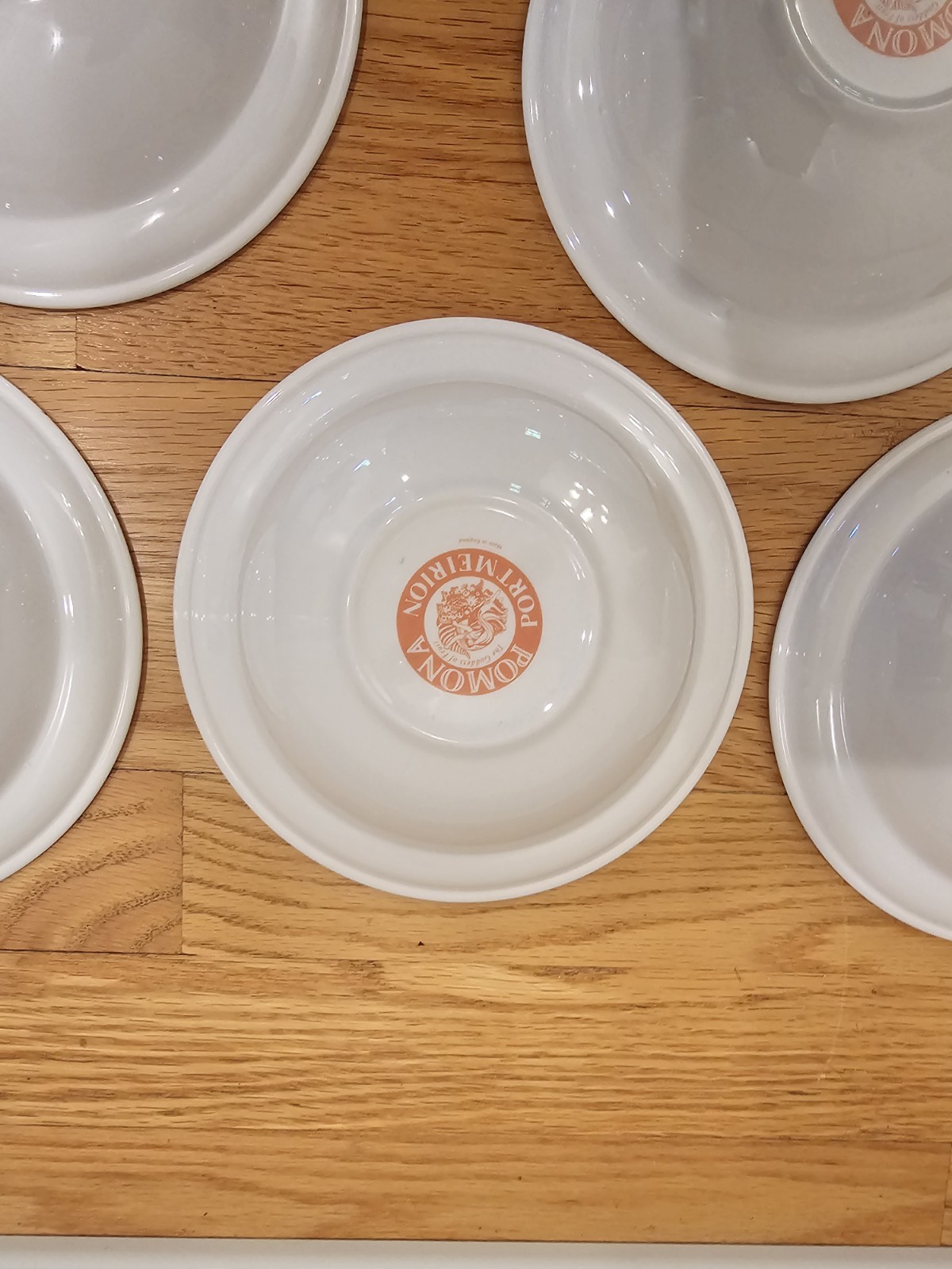 Portmeirion Pomona No Border Fruit 6.75″ Cereal Fruit Bowls Set Of 6 EUC Retired