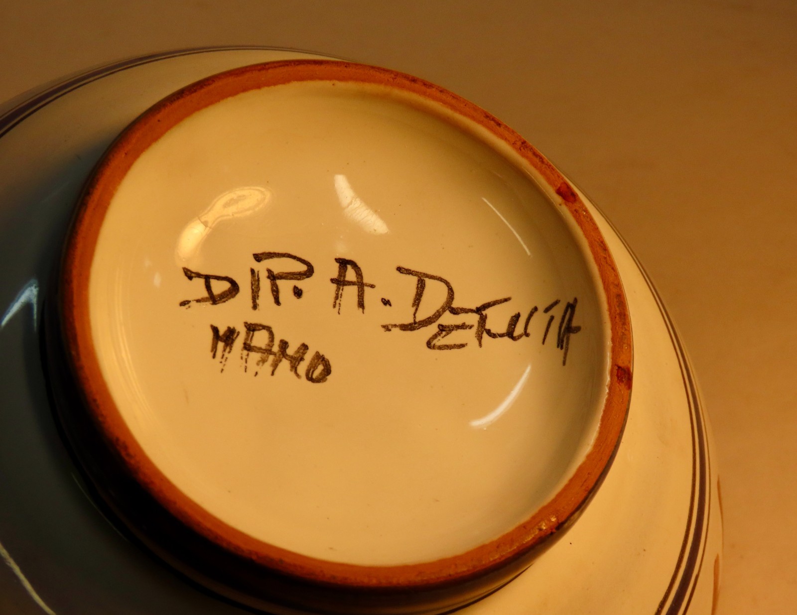 Vintage Deruta Majolica Ceramic Small Bowl Hand-Painted, Italy 5 1/2 Inches, New