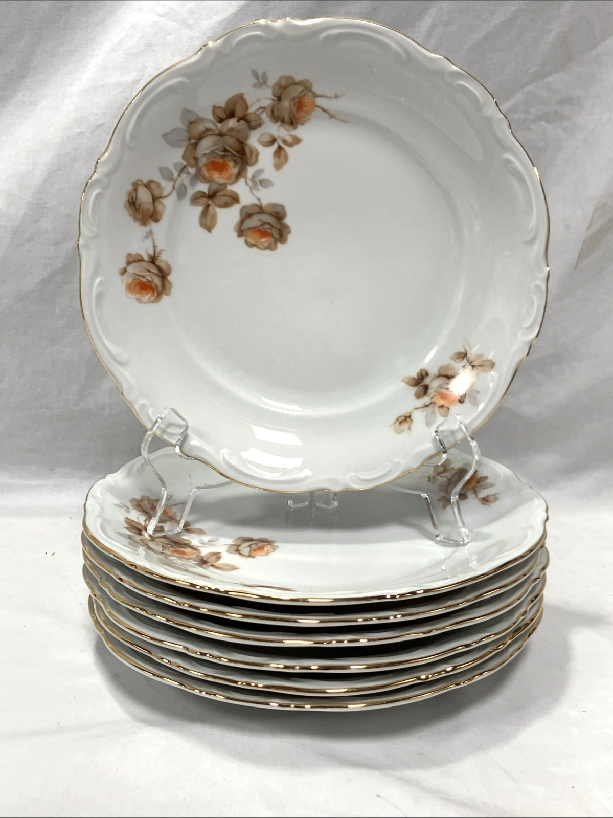 Mitterteich Bavaria Germany Norway Rose 42 Pc Porcelain Dinnerware China