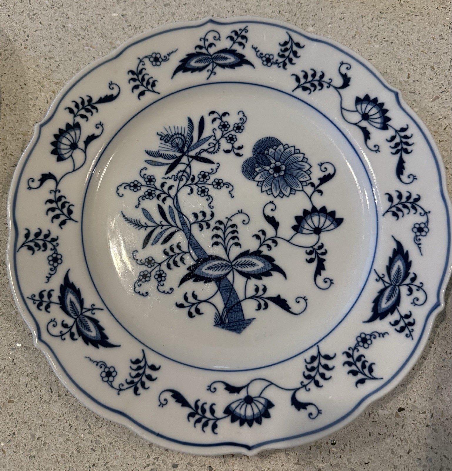 Blue Danube 10 1/4 Inch Dinner Anniversary Plates 1951-2001 Set Of Six