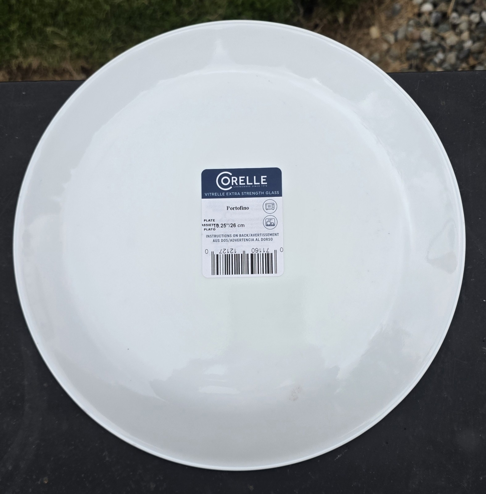 Corelle Portofino Dinner Plate 10.25in Set Lot Of 6 Blue White New