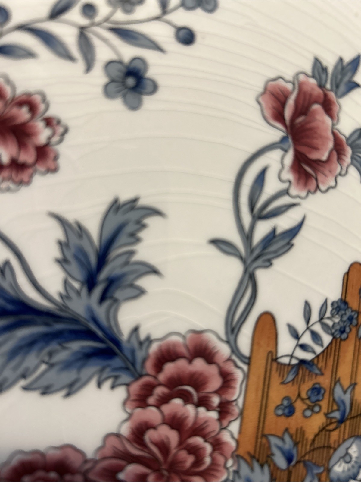 Wedgwood Williamsburg Potpourri Serving Platter 15.5 x 12 Has Crazing Buy*As Is*