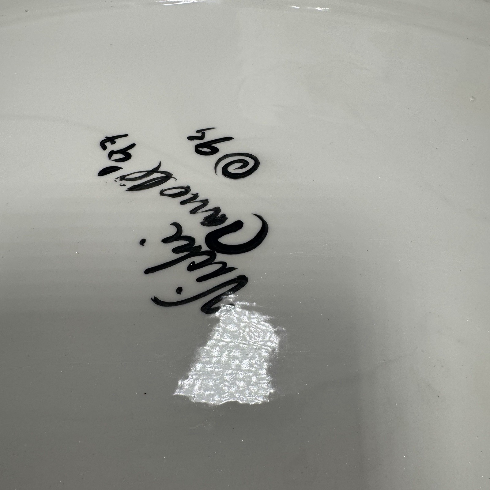 Vicki Carroll Pottery Signed 1994 SPLISH SPLASH 12″ Oval Serving Platter Fish