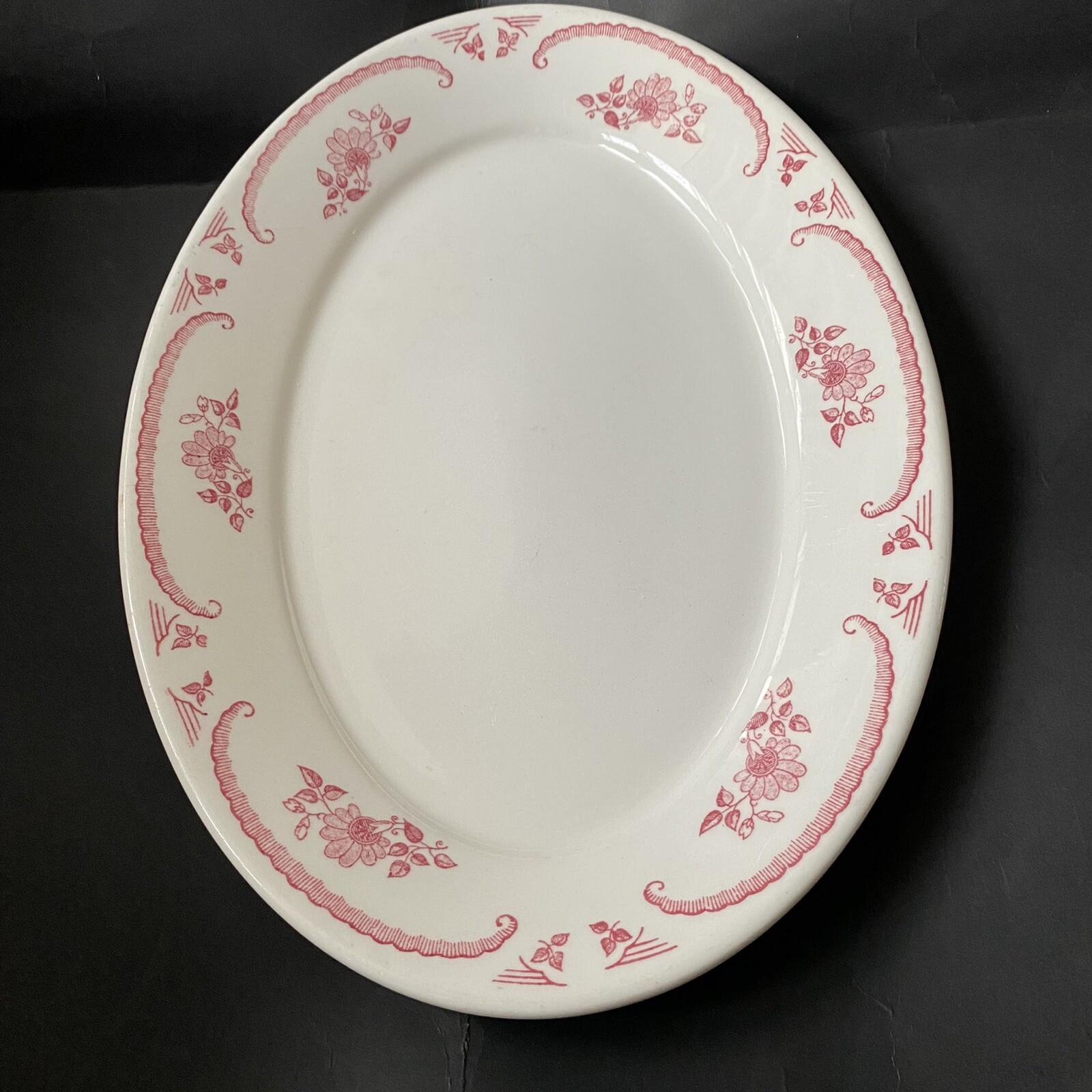 Vintage Homer Laughlin Best China Oval Serving Platter American Rose 1963