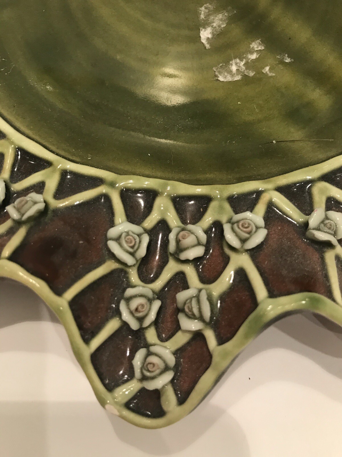 Mckenzie Childs Wittika 9.5”Rose Plate.