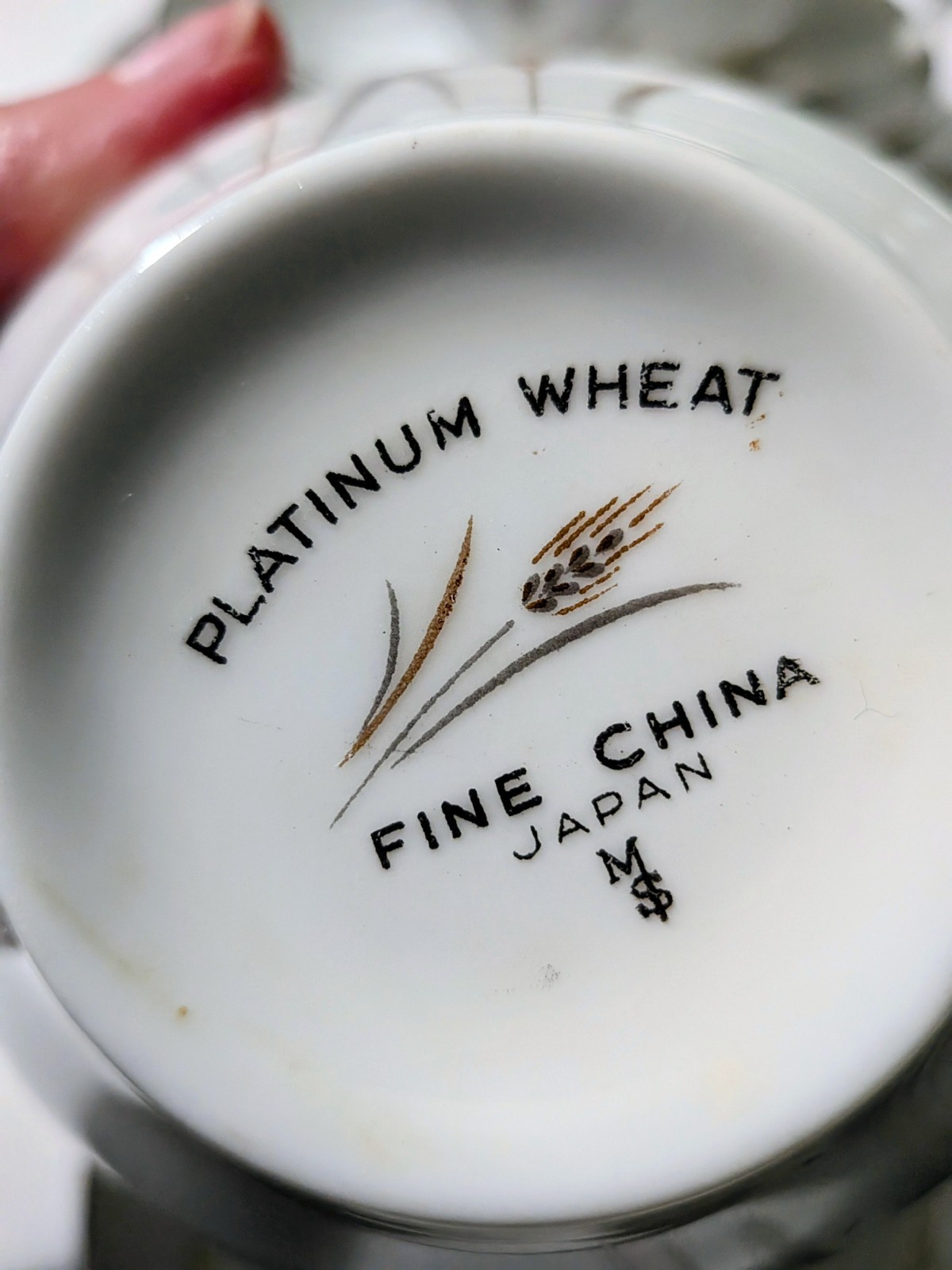 24 pc Set Of Vtg Fine China Japan Platinum Wheat Pattern No Chips Or Cracks