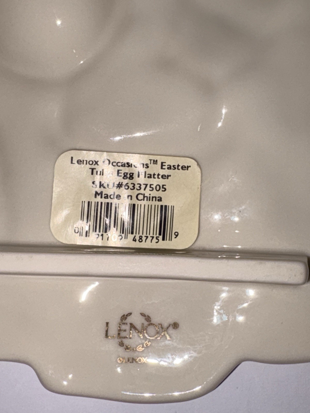 Lenox Occasions Easter Tulip Egg Platter  # 6337505