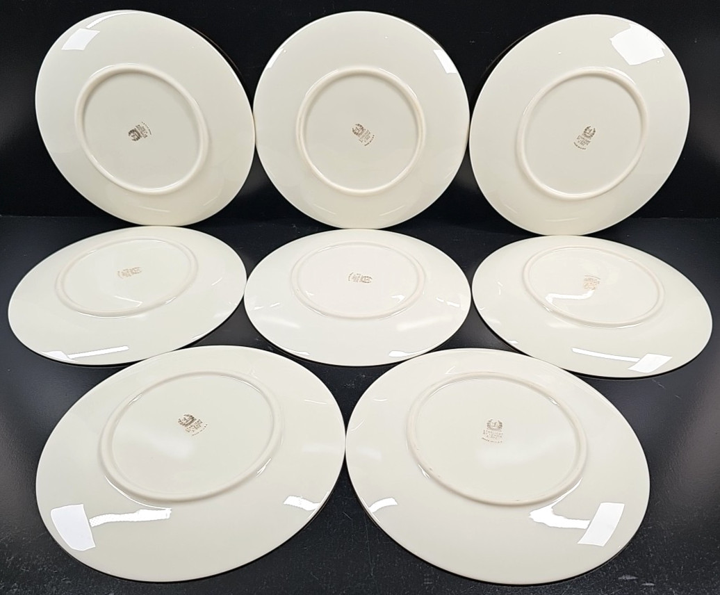 8 Lenox Starlight Salad Plate Set Vintage Flower Elegant Dining Dishes Retro Lot