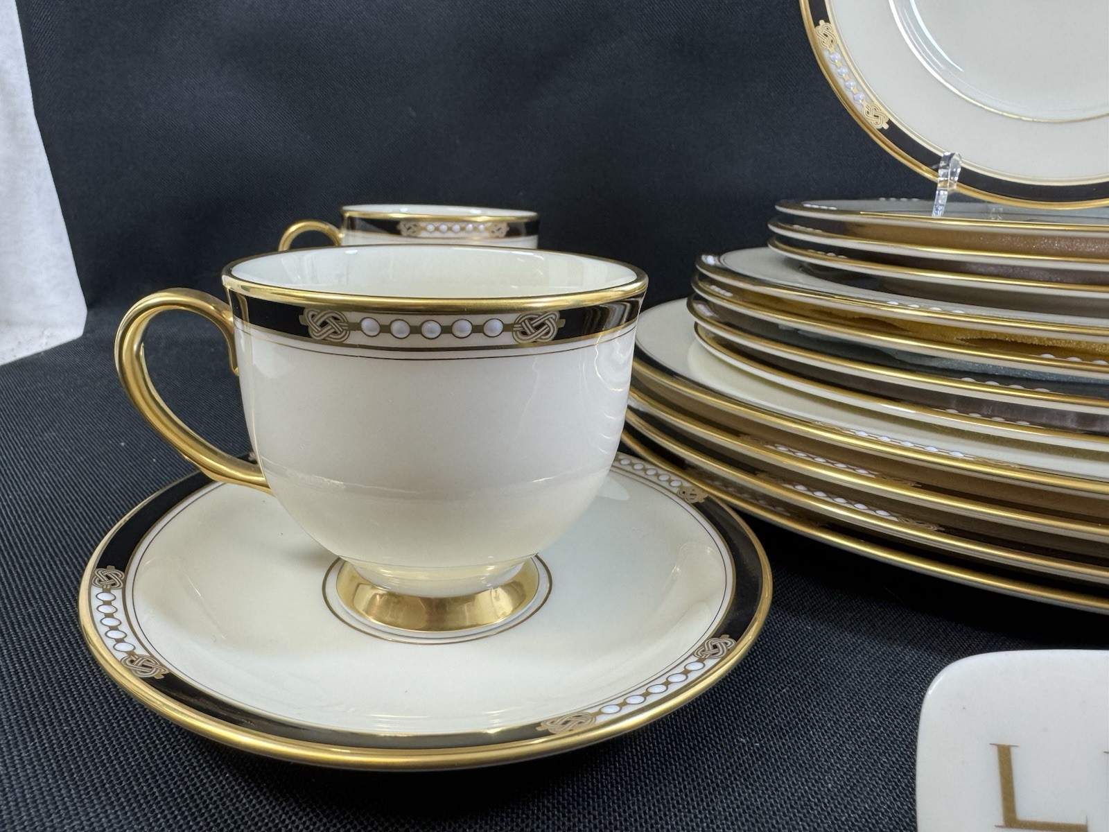 Lenox Hancock Bone China~(Set of 4)~5 Pc Place Setting~1st Quality~20 Piece~USA