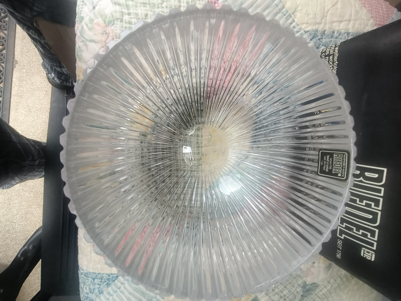Riedel Austri lead crystal bowl New in Box 6.5 diameter